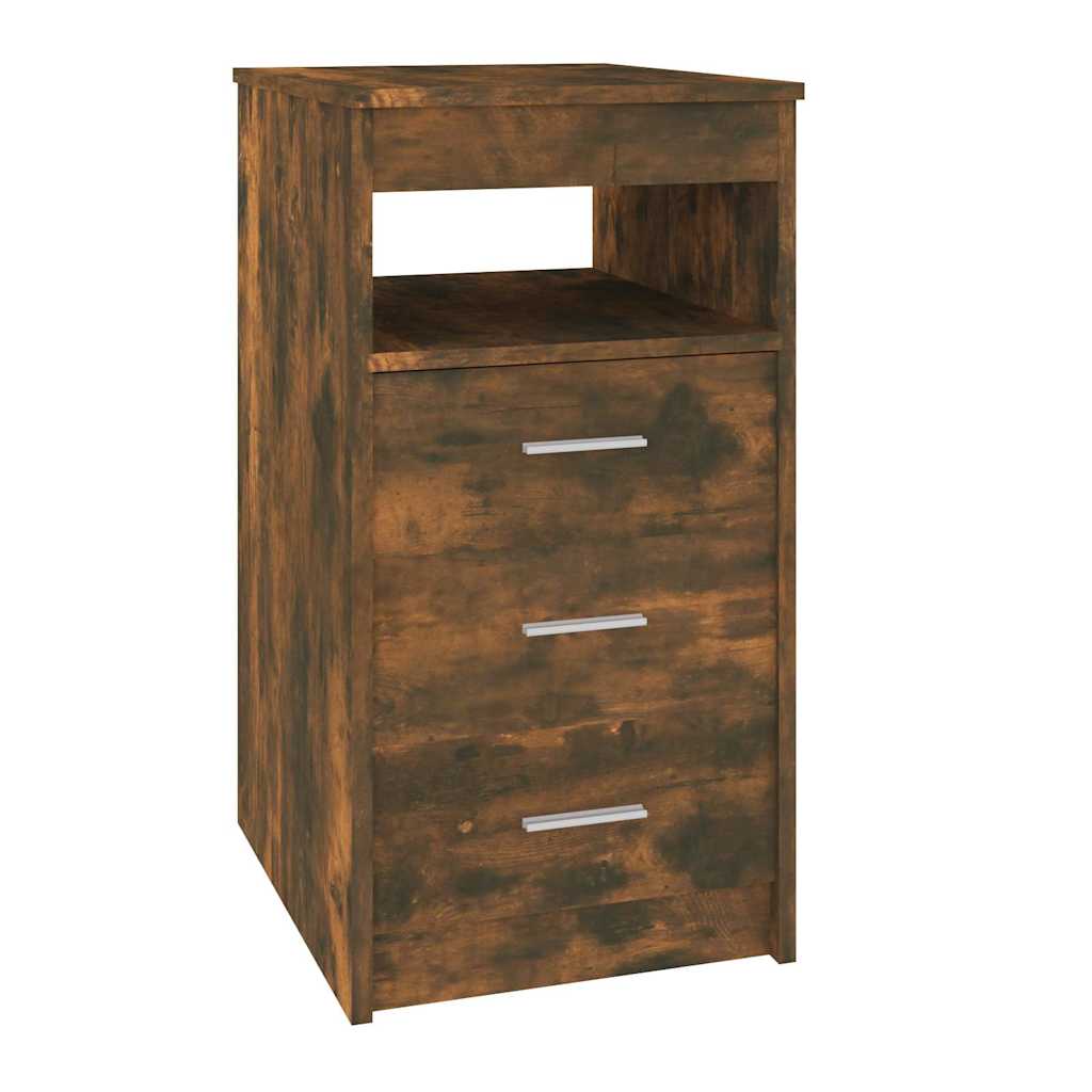 Vidaxl ladekast 40x50x76 cm bewerkt hout gerookt eikenkleurig