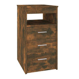 Vidaxl ladekast 40x50x76 cm bewerkt hout gerookt eikenkleurig