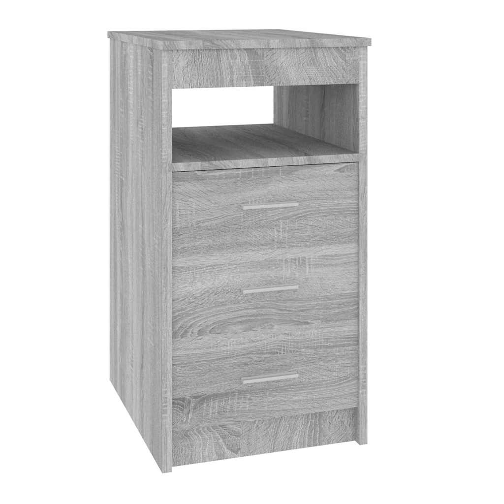 Vidaxl ladekast 40x50x76 cm bewerkt hout grijs sonoma eikenkleurig