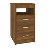 Vidaxl ladekast 40x50x76 cm bewerkt hout bruin eikenkleur