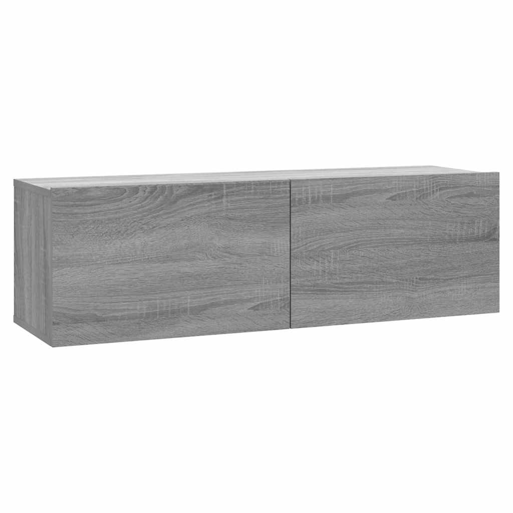 Vidaxl tv-wandmeubel 100x30x30 cm bewerkt hout grijs sonoma eikenkleur