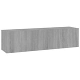 Vidaxl tv-wandmeubel 120x30x30 cm bewerkt hout grijs sonoma eiken