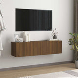 Vidaxl tv-wandmeubel 120x30x30 cm bewerkt hout bruin eikenkleur