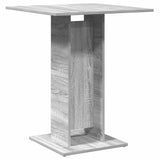 Vidaxl bistrotafel 60x60x75 cm bewerkt hout grijs sonoma eikenkleurig