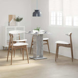 Vidaxl bistrotafel 60x60x75 cm bewerkt hout grijs sonoma eikenkleurig