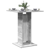 Vidaxl bistrotafel 60x60x75 cm bewerkt hout grijs sonoma eikenkleurig