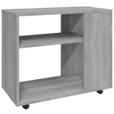 Vidaxl bijzettafel 70x35x55 cm bewerkt hout grijs sonoma eikenkleurig