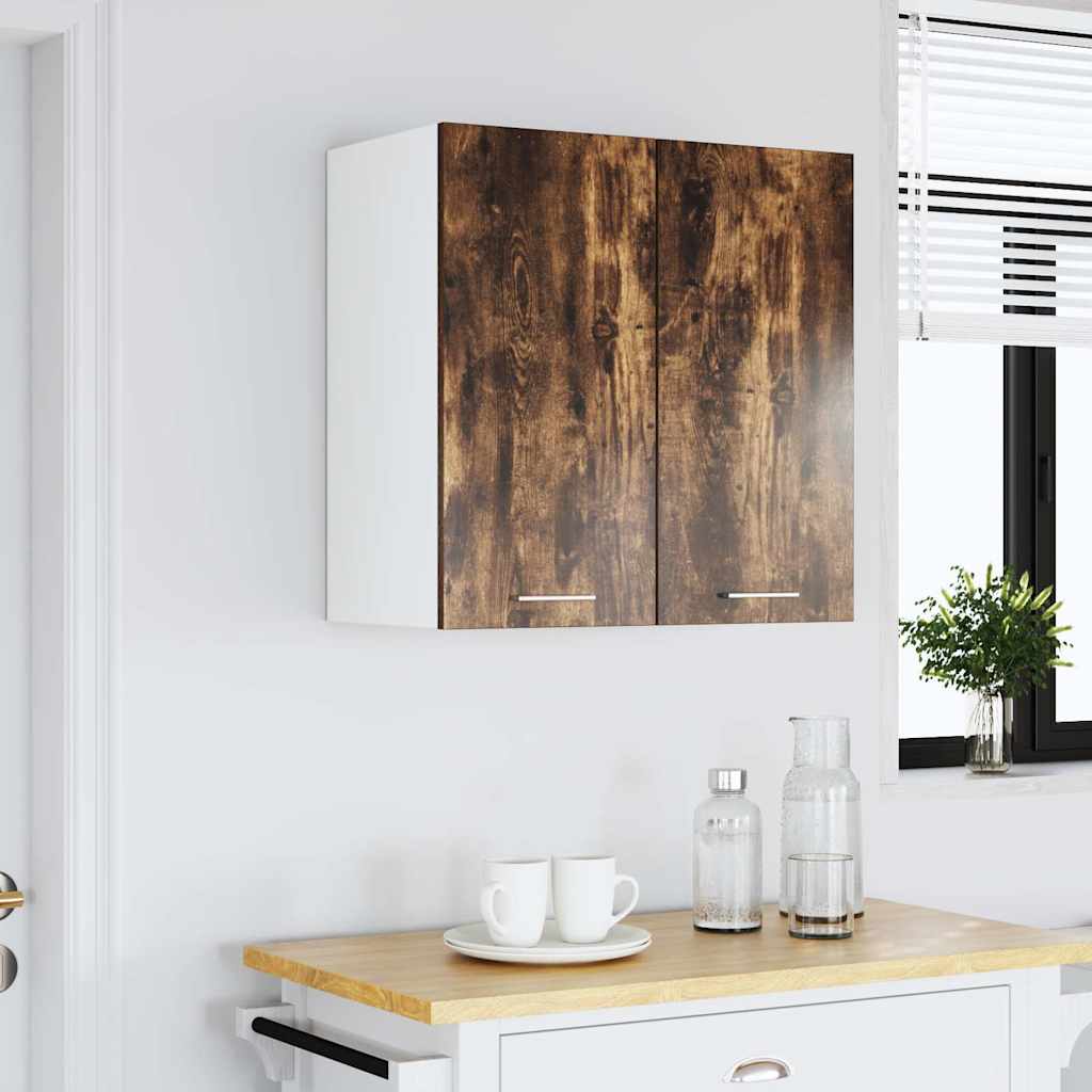 Vidaxl bovenkast lyon 60x31x60 cm bewerkt hout gerookt eikenkleurig