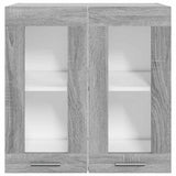 Vidaxl vitrinekast hangend lyon 60x31x60 cm bewerkt hout grijs sonoma eiken