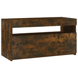 Vidaxl tv-meubel met led-verlichting 75x35x40 cm gerookt eikenkleurig