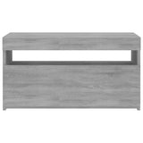Vidaxl tv-meubel met led-verlichting 75x35x40 cm grijs sonoma eiken