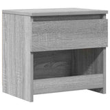 Vidaxl nachtkastje 40x30x39 cm bewerkt hout grijs sonoma eikenkleurig