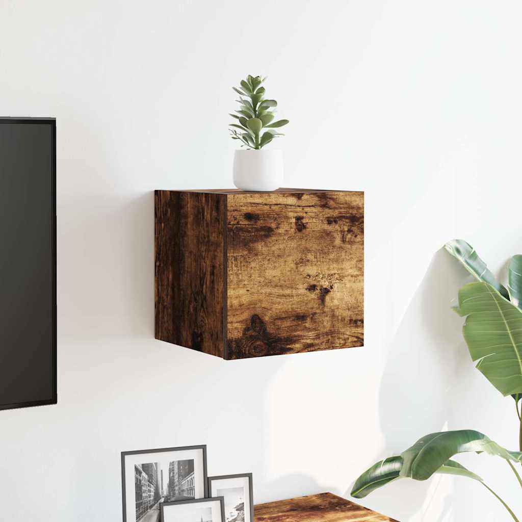 Vidaxl tv-wandmeubel 30,5x30x30 cm gerookt eikenkleurig
