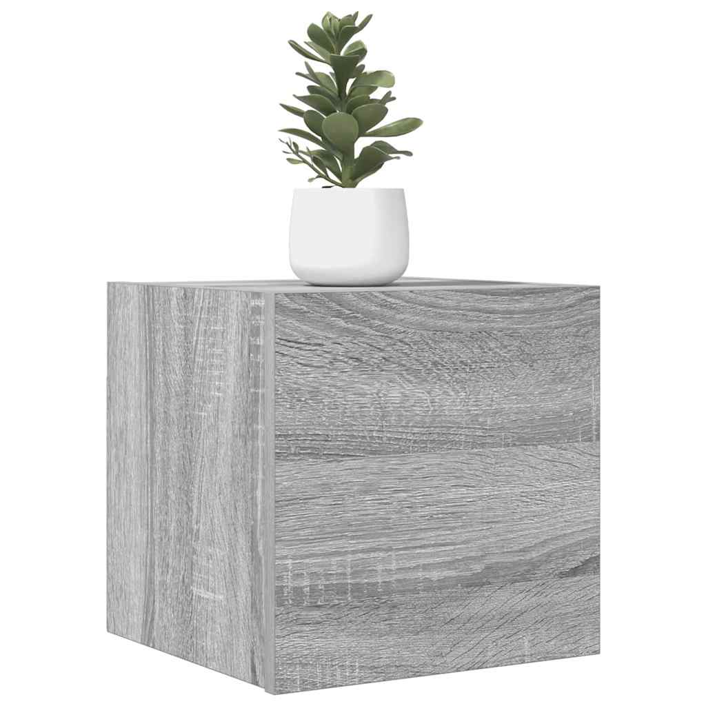Vidaxl tv-wandmeubel 30,5x30x30 cm grijs sonoma eikenkleurig
