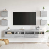 Vidaxl tv-wandmeubelen 4 st 30,5x30x30 cm grijs sonoma eikenkleurig