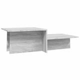 Vidaxl salontafel 111,5x50x33 cm bewerkt hout grijs sonoma eikenkleur