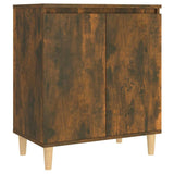 Vidaxl dressoir 60x35x70 cm bewerkt hout gerookt eikenkleurig