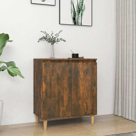 Vidaxl dressoir 60x35x70 cm bewerkt hout gerookt eikenkleurig