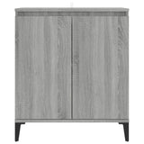 Vidaxl dressoir 60x35x70 cm bewerkt hout grijs sonoma eikenkleurig