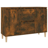 Vidaxl dressoir 101x35x70 cm bewerkt hout gerookt eikenkleurig