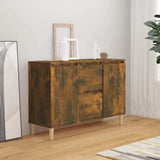 Vidaxl dressoir 101x35x70 cm bewerkt hout gerookt eikenkleurig
