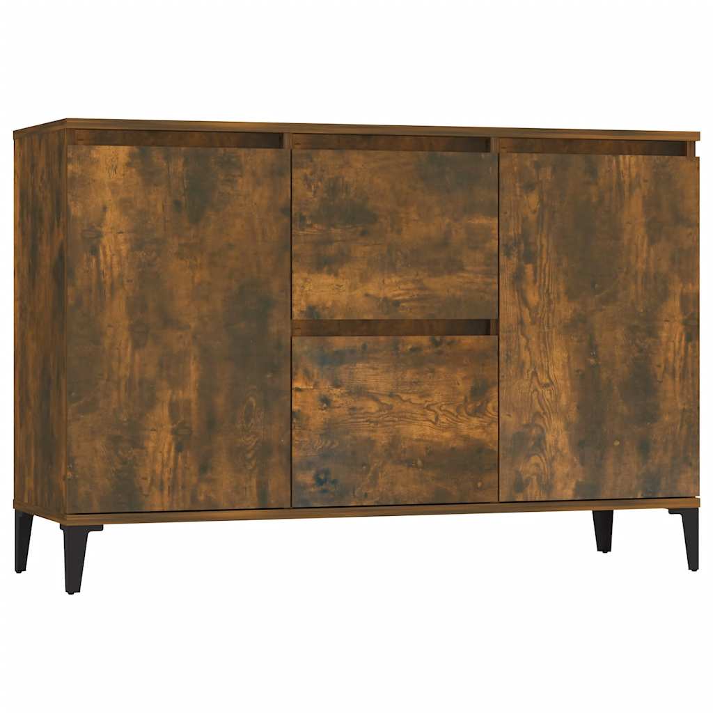 Vidaxl dressoir 102x35x70 cm bewerkt hout gerookt eikenkleurig