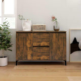 Vidaxl dressoir 102x35x70 cm bewerkt hout gerookt eikenkleurig