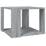 Vidaxl salontafel 40x40x30 cm bewerkt hout grijs sonoma eikenkleurig