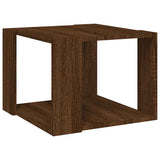 Vidaxl salontafel 40x40x30 cm bewerkt hout bruin eikenkleur