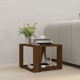 Vidaxl salontafel 40x40x30 cm bewerkt hout bruin eikenkleur