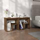 Vidaxl nachtkastjes 2 st 40x30x40 cm bewerkt hout bruin eikenkleur