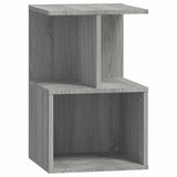 Vidaxl nachtkastje 35x35x55 cm bewerkt hout grijs sonoma eikenkleurig