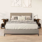 Vidaxl nachtkastjes 2 st 35x35x55 cm bewerkt hout bruin eikenkleur