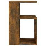 Vidaxl bijzettafel 36x30x56 cm bewerkt hout gerookt eikenkleurig