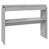 Vidaxl wandtafel 102x30x80 cm bewerkt hout grijs sonoma eikenkleurig