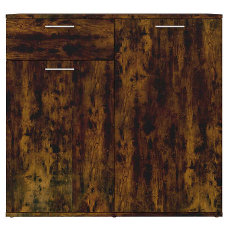 Vidaxl dressoir 80x36x75 cm bewerkt hout gerookt eikenkleurig