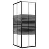 Vidaxl Shower Cabine Stripes 80x70x180 cm esg noir