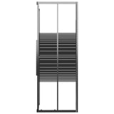 Vidaxl Shower Cabine Stripes 80x80x180 cm ESG Black