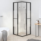 Vidaxl shower cubicle 70x70x180 cm half -mat ESG black