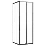 Vidaxl douchecabine 70x70x180 cm mat esg zwart