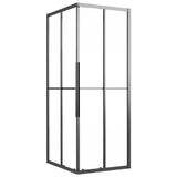 Vidaxl Shower Cubicle 90x70x180 cm Matte ESG Negro