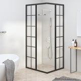 Vidaxl Shower Cubicle 80x70x180 cm Matte ESG Negro