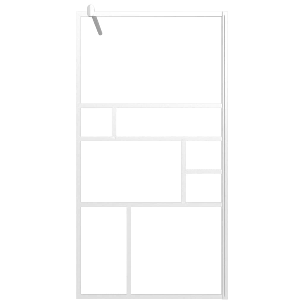 Vidaxl Walk-In Shower Mall 115x195 cm ESG-Glas White