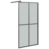 Vidaxl inloopdouchescherm 100x195 cm donker gehard glas