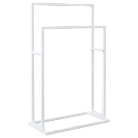 Vidaxl handdoekenrek vrijstaand 48x24x78,5 cm ijzer wit