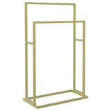 Vidaxl handdoekenrek vrijstaand 48x24x78,5 cm ijzer goudkleurig