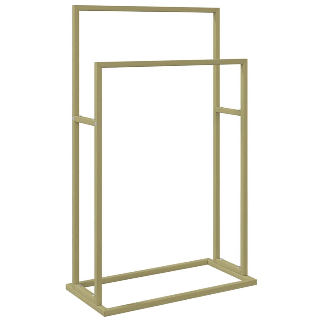 VIDAXL -Handtuchregal 48x24x78,5 cm Eisen Gold gefärbt