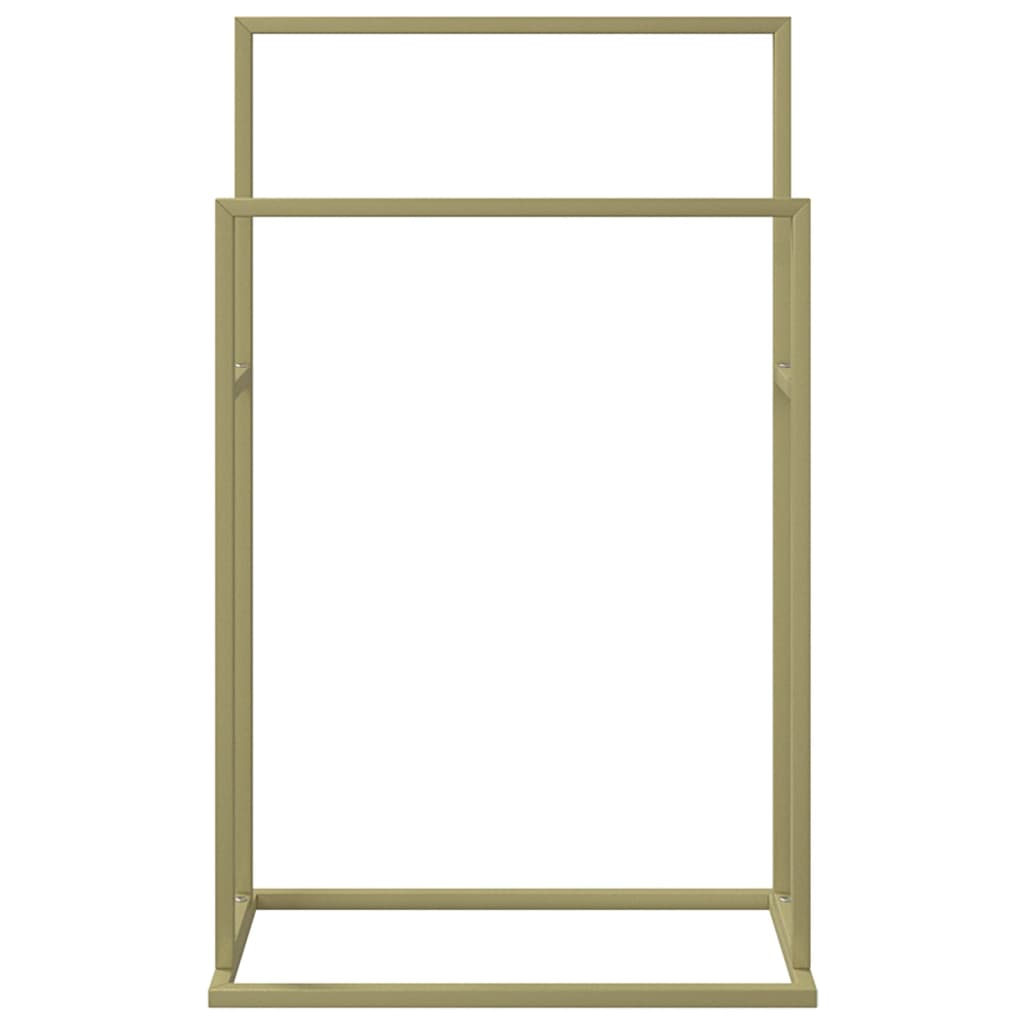 VIDAXL -Handtuchregal 48x24x78,5 cm Eisen Gold gefärbt