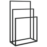 Rack de serviette vidaxl détaché 48x24x79 cm noir