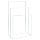 Rack asciugamano Vidaxl staccato 48x24x79 cm di ferro bianco